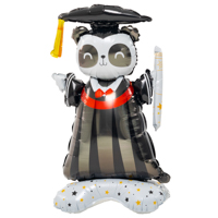 Шар фигура Панда Выпускник, под воздух