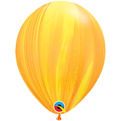 Шарики из латекса Шарик 28см Супер Агат Yellow Orange