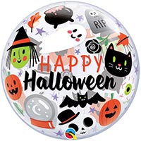 Хэллоуин Друзья Шар BUBBLE 56см HAPPY HALLOWEEN 1202-3737