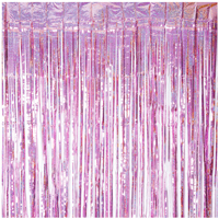 Занавес розовый 1х2м