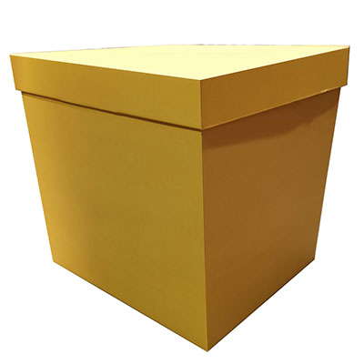 Коробка для надутых шариков золотая