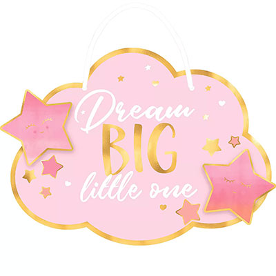 Табличка подвесная Dream Big Девочка