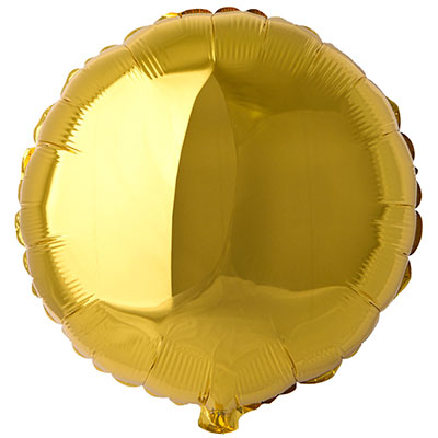 Шарики из фольги Шарик Круг 45см Gold