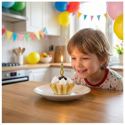 Свечи-цифры Свеча-цифра "8" Элегант Золото 5см