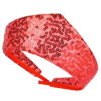 Русский стиль Кокошник-Ободок Стильный пайетки красный 1501-7259