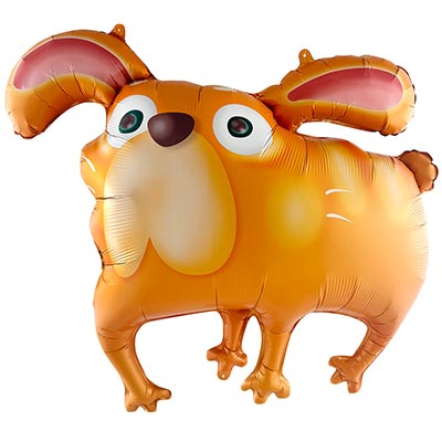 Собачки Шар фигура Собака рыжая 81см 1207-6237