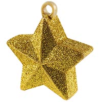 Золотая Грузик для шара Звезда золот блеск 170гр 1302-0869