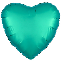 Шар сердце 45см Сатин Tiffany