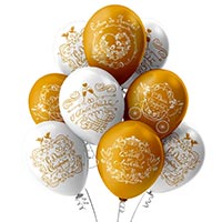 Шары 30см Свадьба Золото