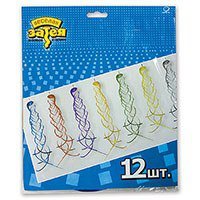 Спираль фольгированная мульти 45см 12шт