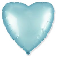 Шарик Сердце 45см Сатин Blue