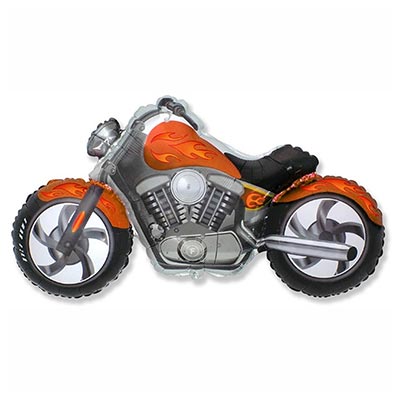 Мини фигура Мотоцикл оранжевый