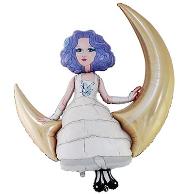 Буратино ШАР ФИГУРА Мальвина на полумесяце 1207-6600