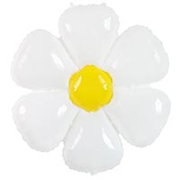 Шар фигура Цветок Ромашка белая