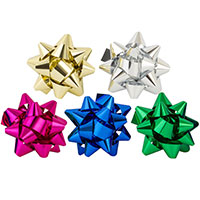 Банты звездочки, ассорти, 5 см