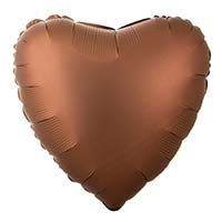 Шар 45см Сердце Шоколад Сатин