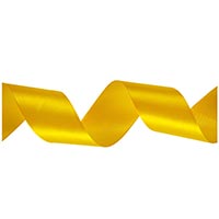 Желтая Лента атласная желтая 25ммх27,4м 1509-0475