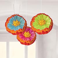 Фиеста Фигуры бумажные Фиеста цветы 3 шт 1410-0730