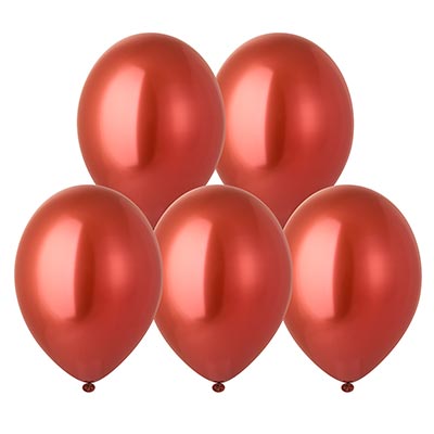 Шарики из латекса Шары 32см Хром Glossy Red 12 штук