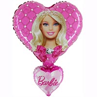 Шар фигура Барби в сердце