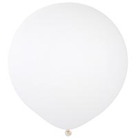 Белая Шар 91см пастель белый, Весёлая Затея 1102-2472