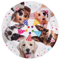 Тарелки Собачки фотографичные 23 см 6шт