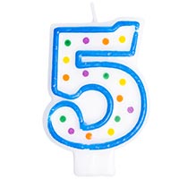 Свеча -цифра "5" 7,6см