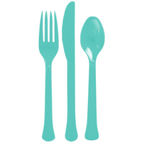 Бирюзовая Столовые приборы бирюзовые, 8 персон 1502-3669