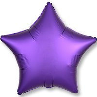 Шар ЗВЕЗДА 45см Сатин Purple Royale