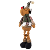 Новый год Фигура Олень 50см текстиль 1501-6763