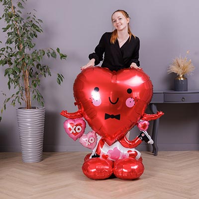 Шарики из фольги Шар фигура под воздух 108см Сердце