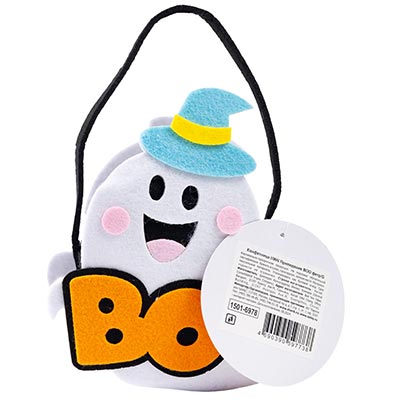 Праздничные аксессуары Конфетница фетр HWN Привидение BOO