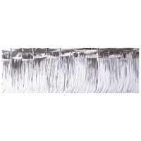 Серебряная Гирлянда-бахрома фольг серебр 2мХ25см 1505-2346