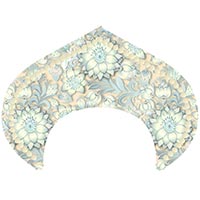 Цветы Любимым Кокошник-Ободок Цветы белые 1501-6822