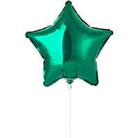 Шарик 23см звезда Green