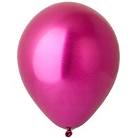 Шары 30см хром фуксия Весёлая Затея