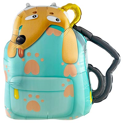 Собачки Шар фигура Собака в рюкзаке 74см 1207-6234