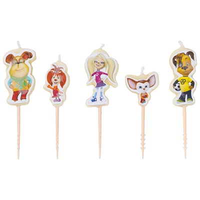 Барбоскины Свечи на пиках Барбоскины, 5 штук 1502-2651