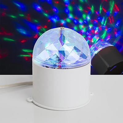 Световой хрустальный шар диаметр 7,5 см