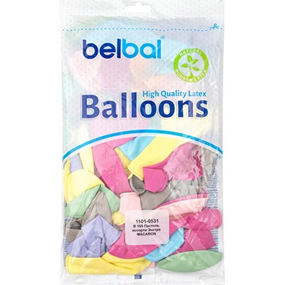 Шарики из латекса Шарик 32 см ассорти МАКАРУН