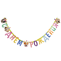 Гирлянда-буквы С ДР Собачки фотогр 210см