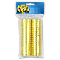 Золотая Серпантин фольга золотой, 36 колец 1501-0303