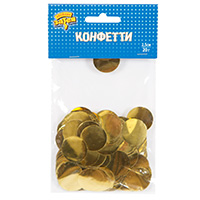 Золотая Конфетти Круги фольг золото 2,5см 20гр 1501-4944