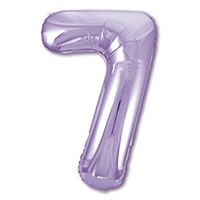 Шар цифра "7", 101см Пастель Lavender