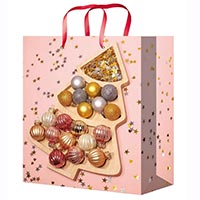 Новый год Пакет бум НГ Елка яркое конфетти 14х20см 1509-1076