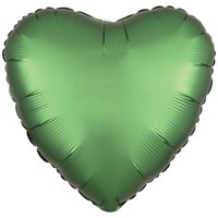 Шарик СЕРДЦЕ 45см Сатин Emerald