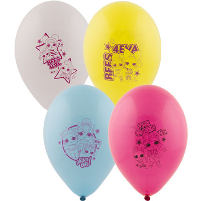 Шарики из латекса Шары с рисунком 30см КУКЛЫ ЛОЛ