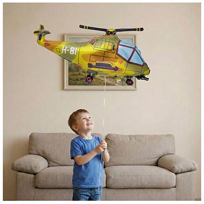 Шарики из фольги Шар фигура Вертолет милитар