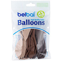 Шарик 32см Пастель ассорти Кофейное 12шт