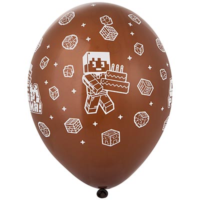 Шарики из латекса Шары 35см с рис. С ДР Пиксели